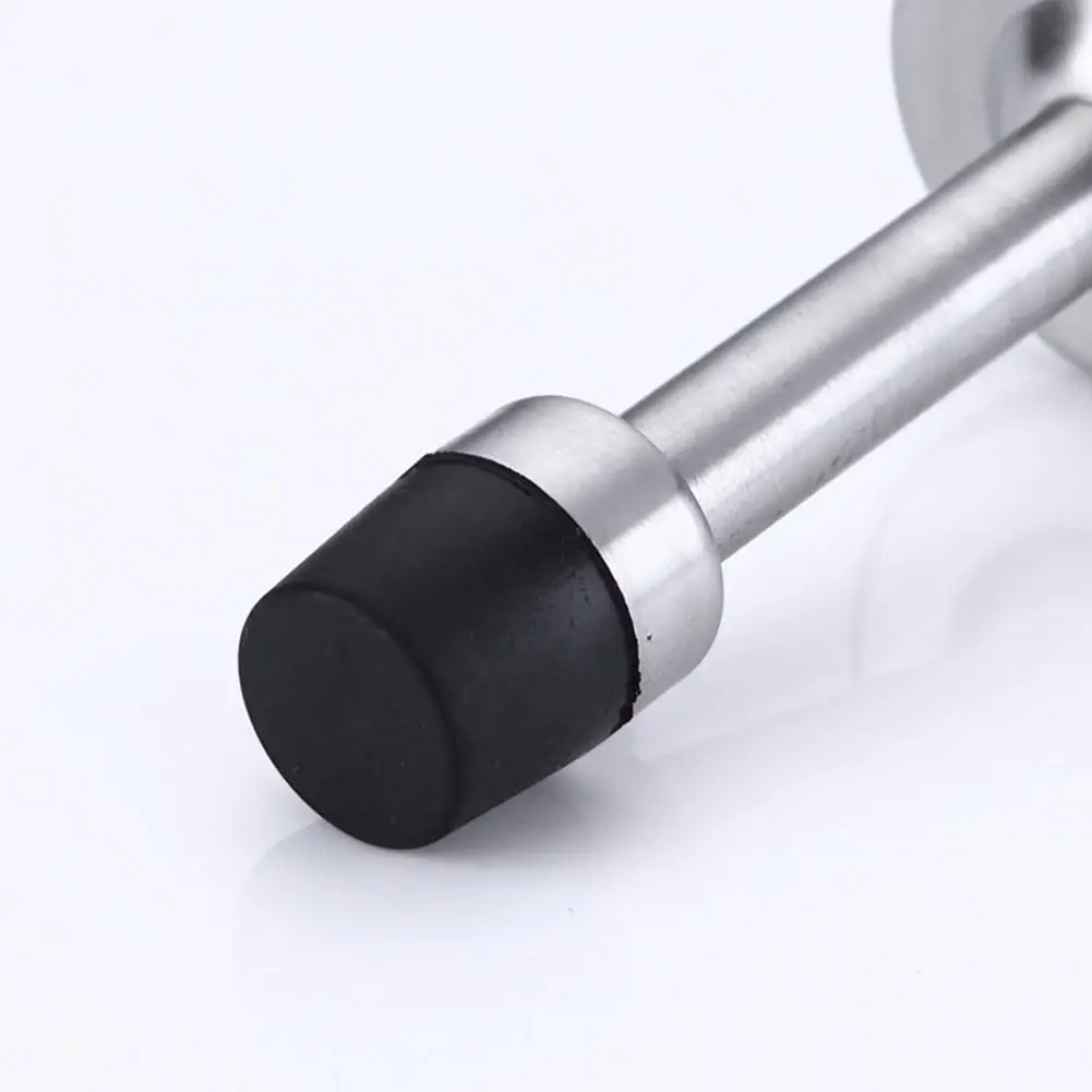 75-150mm Door Stopper Wall-mounted Anti-collision Rubber Two Installation Methods Shock-proof Punch-free Door Stopper for Hotel