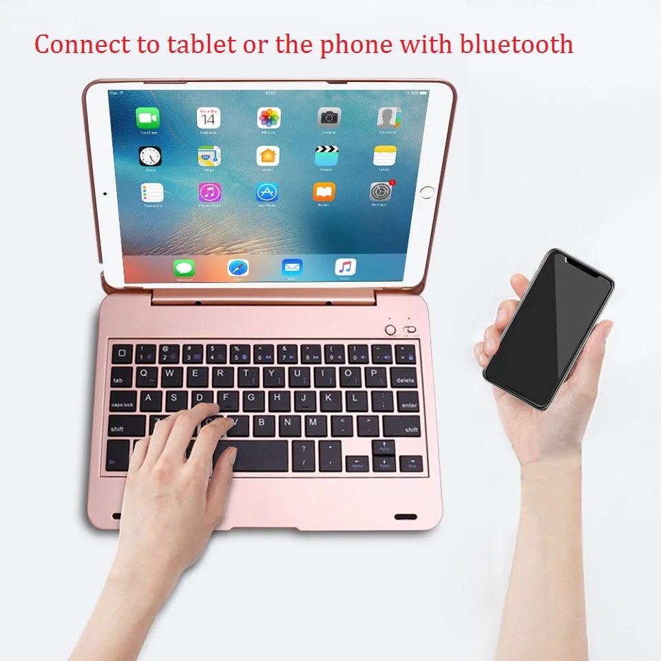 ABS Coque для iPad чехол для мини-клавиатуры Bluetooth беспроводная клавиатура флип-чехол Подставка для iPad mini 2 mini 3 чехол с клавиатурой