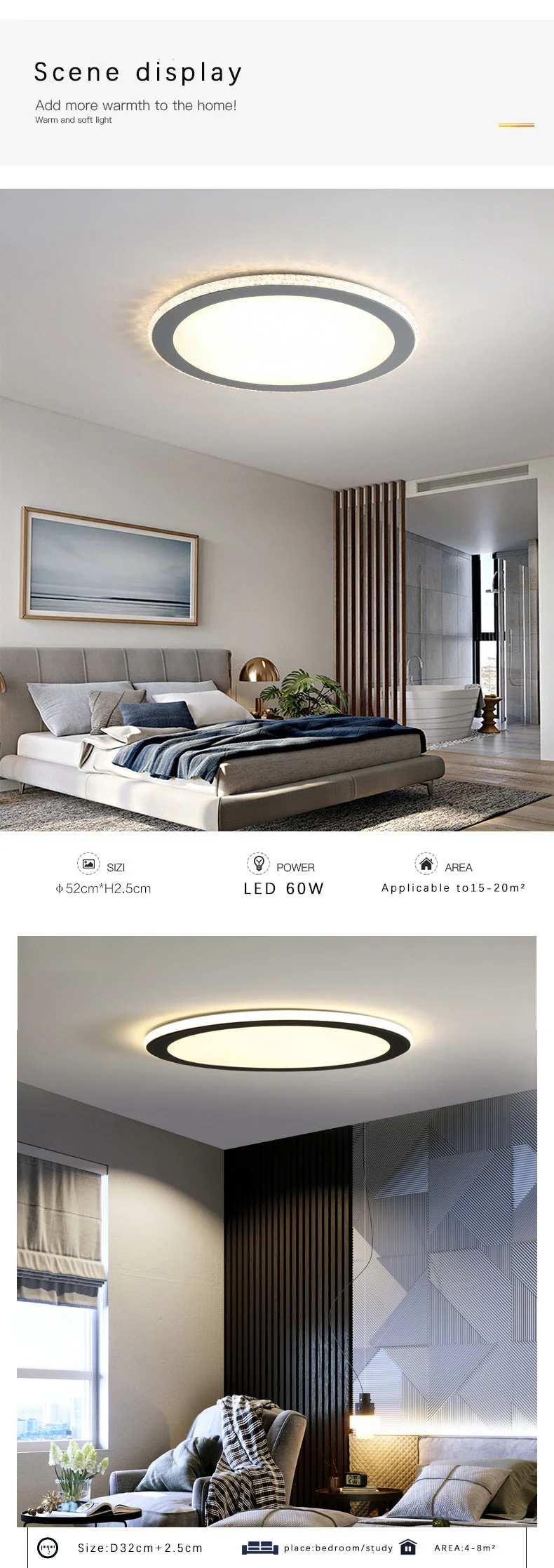 LED ultra-thin ceiling light modern simple room lighting creative personality side lights led lighting porch ceiling light fall ceiling light