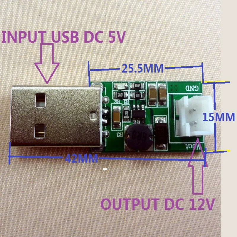 Преобразователь CE017 с USB на кабель xh2.54 Повышающий Модуль постоянного тока от 5 В до