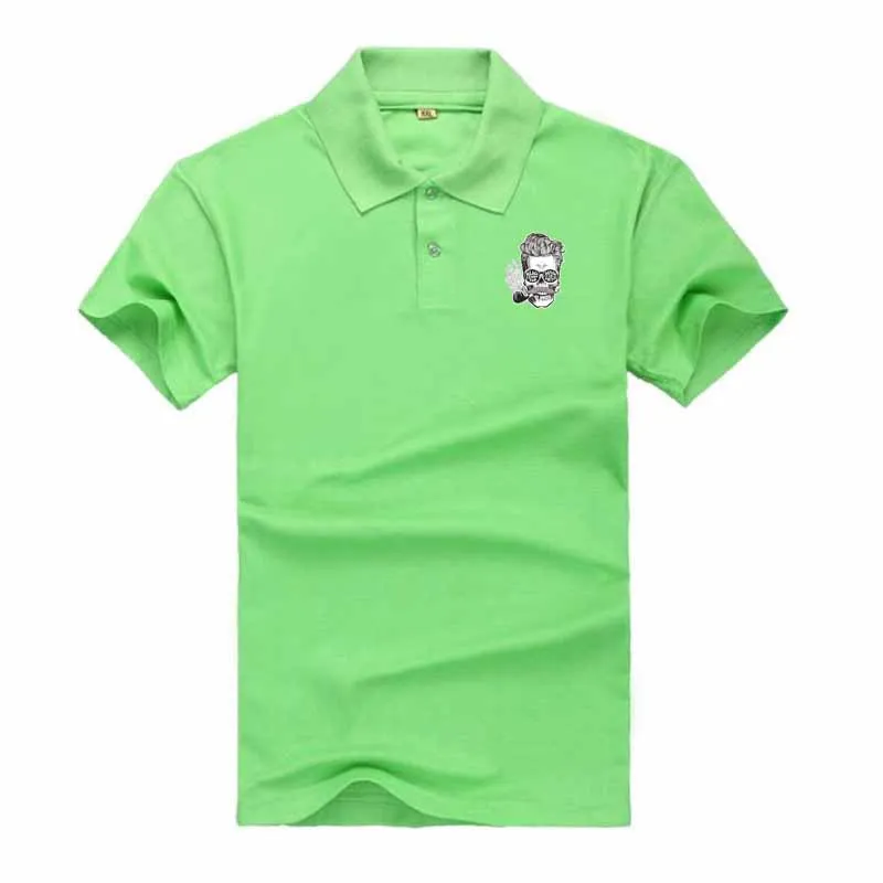 Best selling France brand The Thinker Map 2019 Summer Man Polo Shirts Cotton Short Sleeve Polos Trendy shirt for men Big