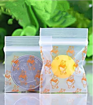 

100Pcs Plastic Stamp Zipper Bag For Storage Packaging Ziplock Resealable Zip Lock Pouch Package Bag