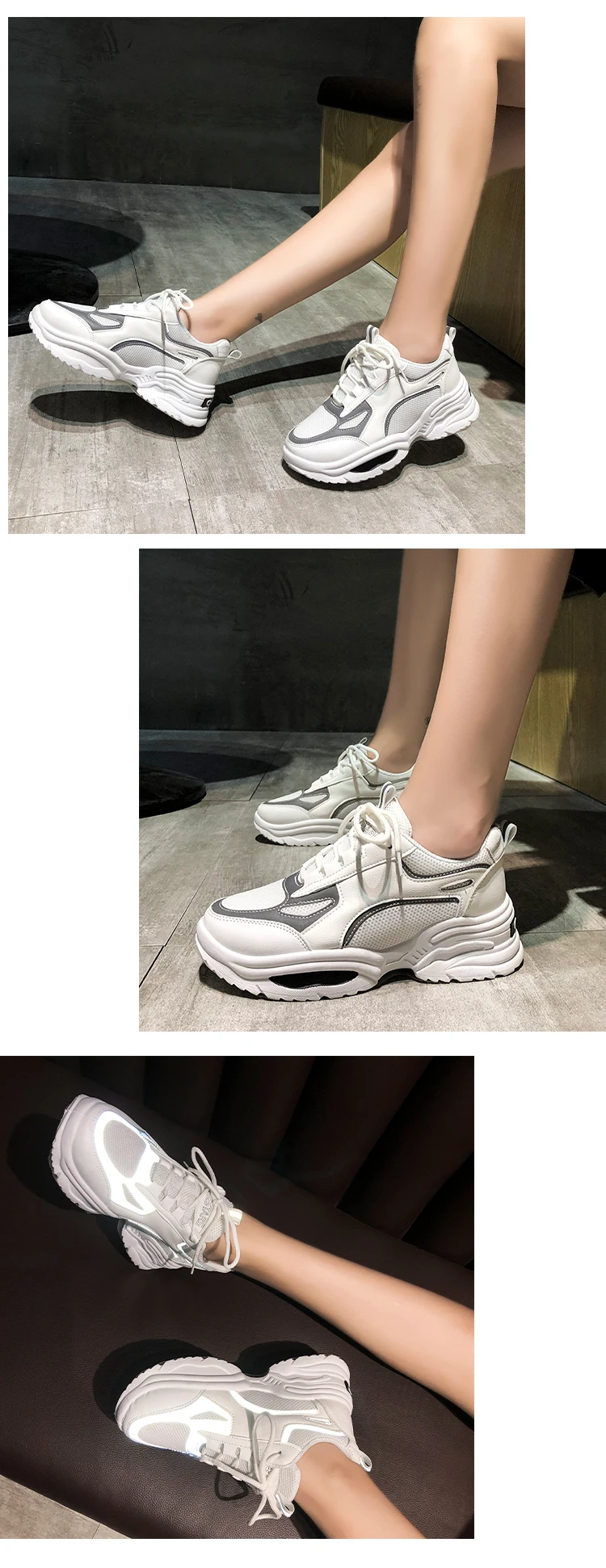 Size36-42; Новинка года; модная женская обувь; сезон весна-осень; женская повседневная обувь; женские спортивные кроссовки на высокой платформе; Цвет черный, белый