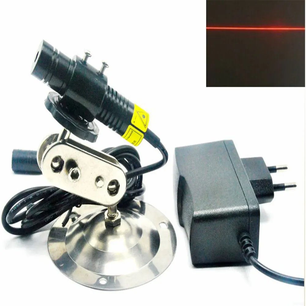 

100mW 650nm Red Laser Diode Line Locator Module w 5V 1A Adapter + 16mm Heatsink