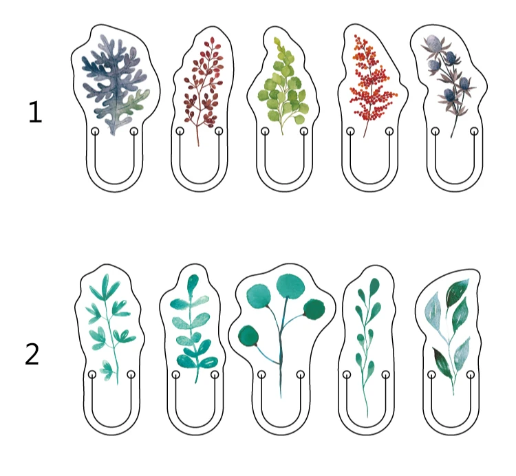 Mr. paper 4 вида конструкций растение история прозрачный указатель наклейки ПВХ материал Цветы Листья фрукты творческие закладки наклейки