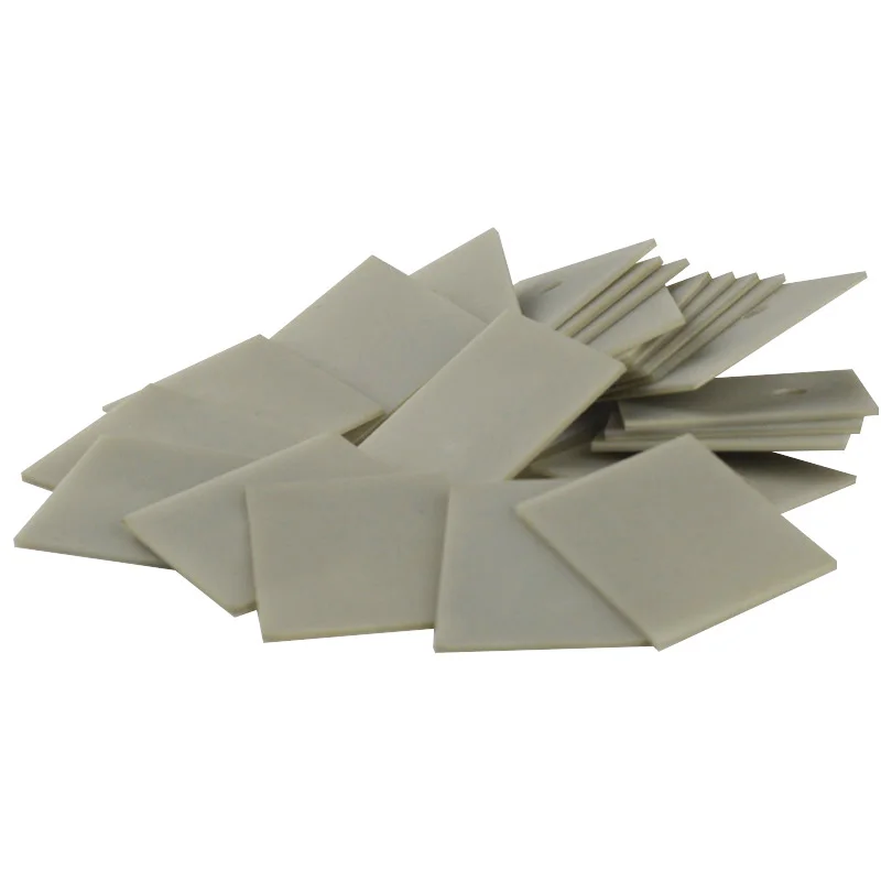 Aluminium Nitride Ceramic Substrate 10pcs Thermal Conductive Insulating Ceramic TO-220/247/264/3P/3 Aluminium Nitride