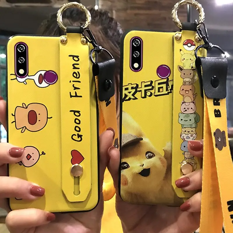 Lanyard Phone Case LG W10/LM-X130IM/X130IM Shockproof Cute Cartoon Series TPU Cover Holder Delicate Silicone | Мобильные телефоны и