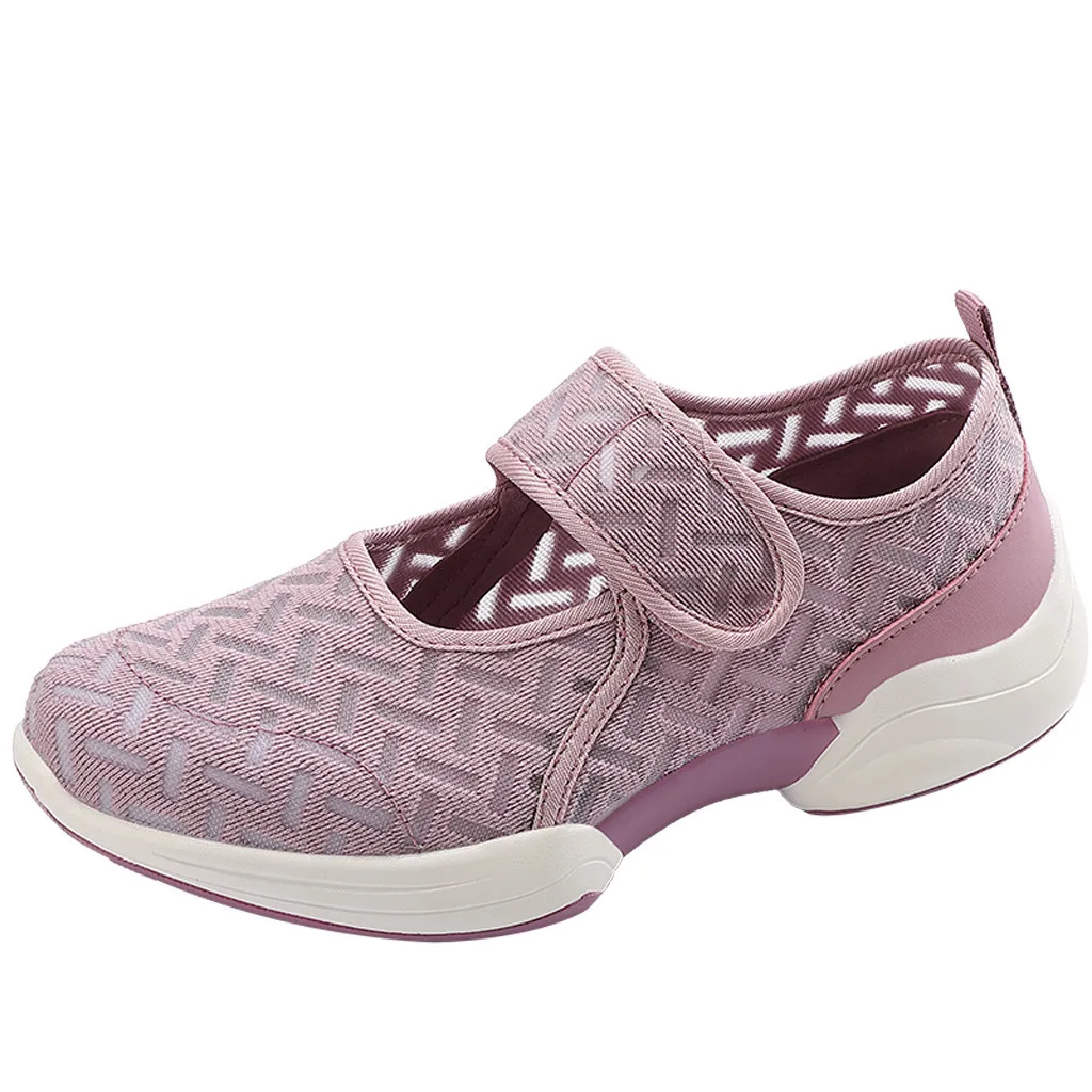 Socofy-Zapatillas deportivas para mujer, zapatos planos informales con punta redonda de encaje, ligeras y transpirables, cómodos y suaves, A50