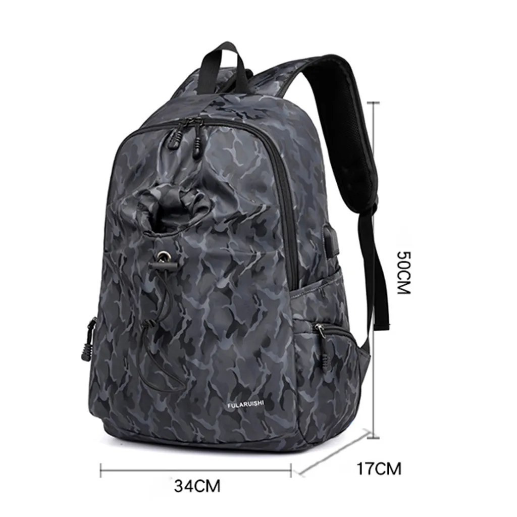 Aelicy мужской рюкзак для ноутбука камуфляж Mochila Escolar Водонепроницаемый Школьный рюкзак сумка для подросткового мальчика Оксфорд Дорожная сумка