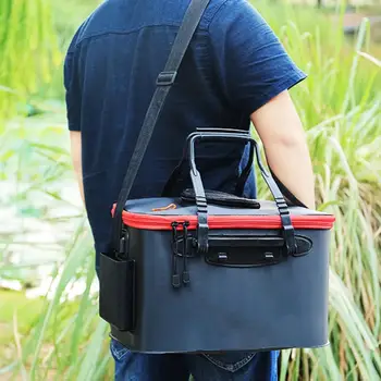 

Fishing Bucket Fish Portable Fishing Bag Foldable Fishing Bucket Live Fish Box Storage bag