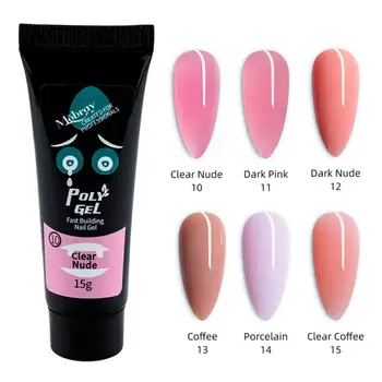 

15ml Extension Glue Nail Extension Glitter Colors Diamond UV Acrylic Gel Polish Fast Builder TSLM1