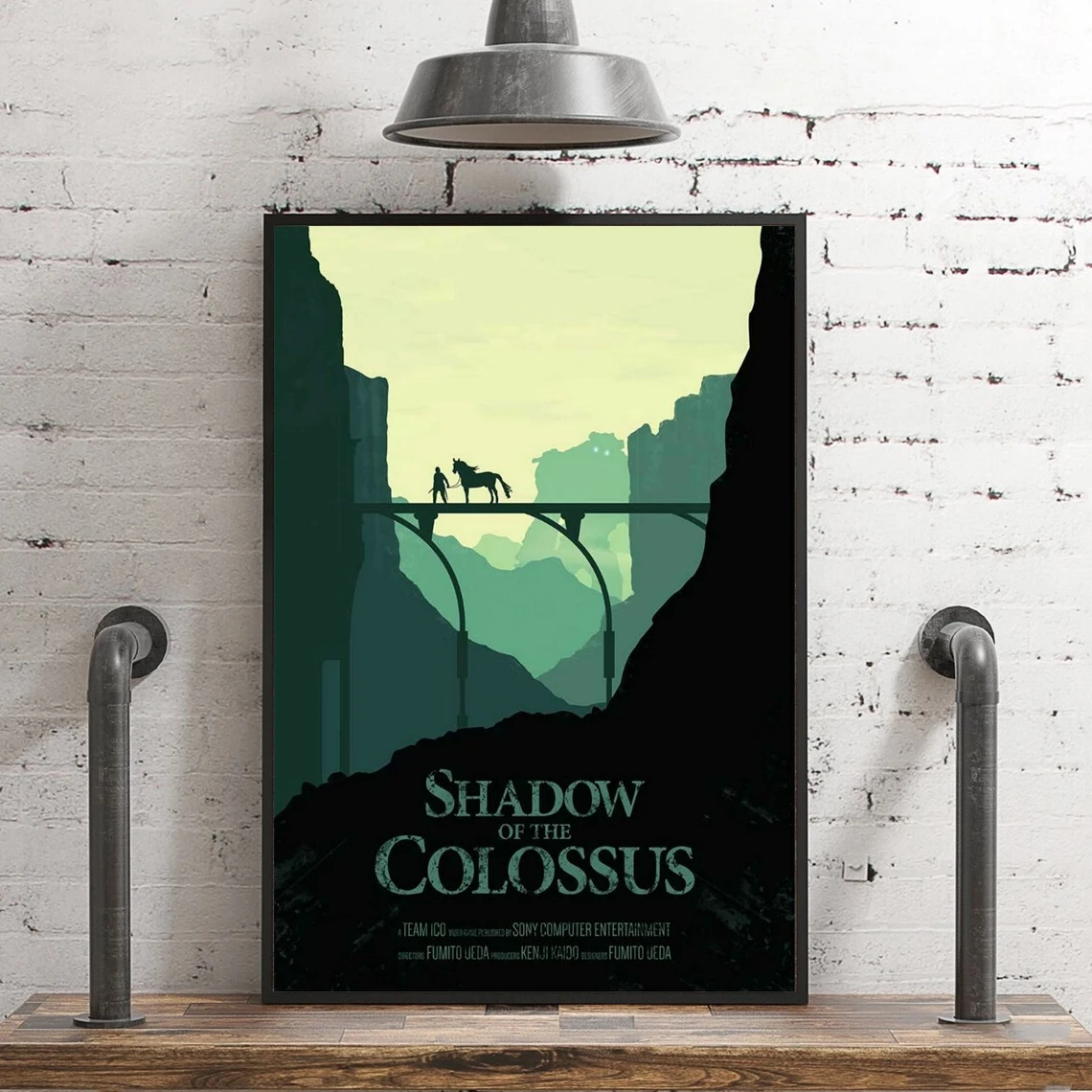 Shadow Of The Colossus Video Game Poster Pc,Ps4, Esclusivo Gioco Di Ruolo Rpg Canvas Poster Personalizzato Opera D'Arte Alternativa Regalo