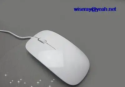 

DHL/EMS 50PCS White Thin small USB mouse wired optical mouse 800DPI No drive-A8