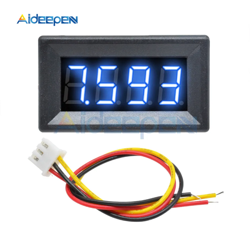 0,3" Мини цифровой вольтметр постоянного тока 0-100V 10A 4-разрядный Панель вольт Напряжение метр тестер детектор Светодиодный Дисплей авто