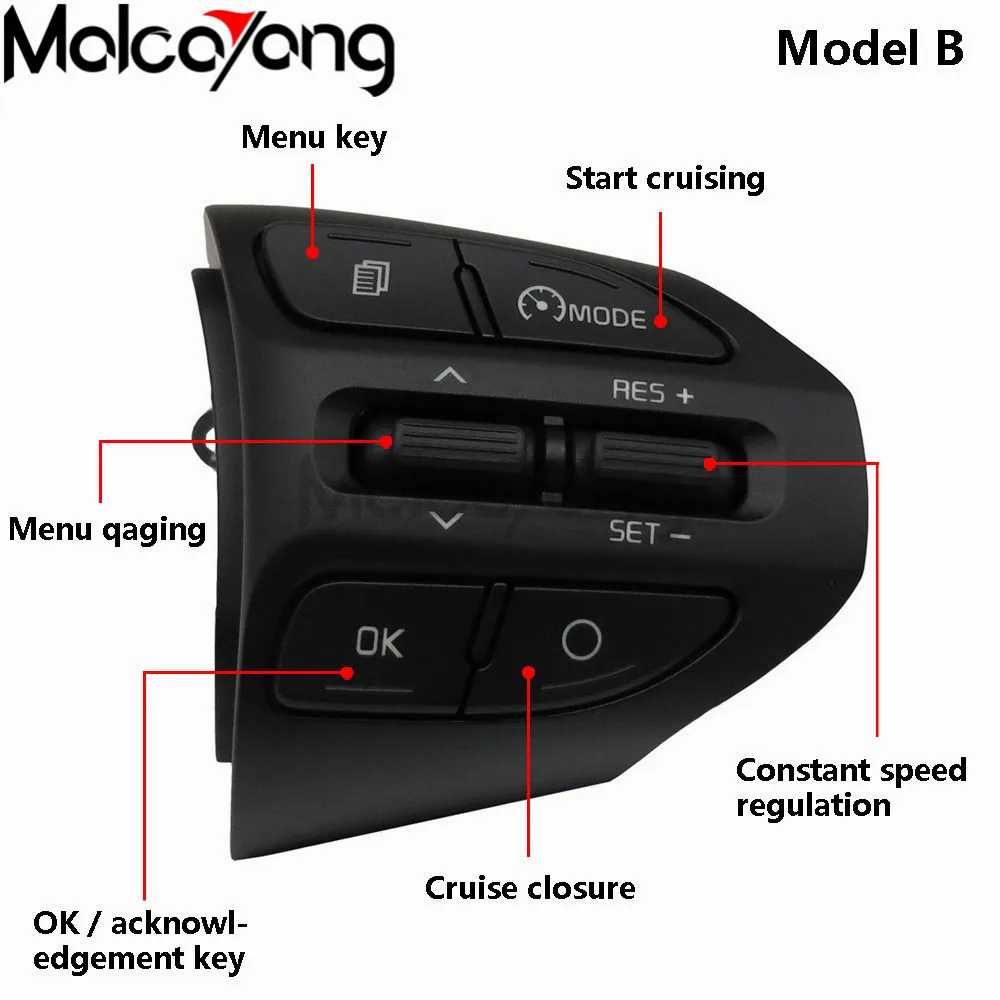 Высококачественная Кнопка рулевого колеса для KIA K2 RIO 2017 2018 2019 X LINE кнопки Bluetooth