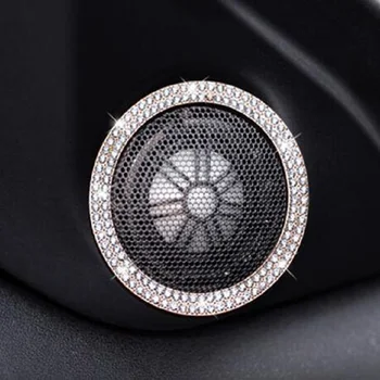 2 個土地ローバーレンジローバースポーツ版ツイーター装飾サークルホーンリングダイヤモンド装飾的なアクセサリー