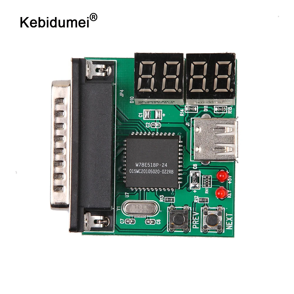 cable wire toner tracer tester kebidumei PC Diagnostic Card USB Post Card Motherboard Analyzer Tester for Notebook Laptop Computer Accessories networking tools