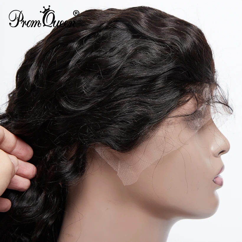 360 кружевные фронтальные человеческие волосы парики свободная волна сорванные кружевные парики с детскими волосами 150% плотность доступны