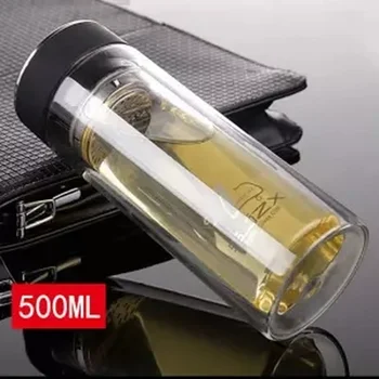 

Glass Cup Tea Cup with Lid Micro-insulation Double-capacity Large-capacity Men and Women Drinking Water Tea Office Handle Cup