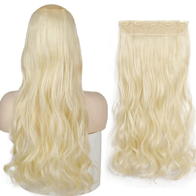 MERISIHAIR 32inch Synthetic Hair Extensions One piece 5 Clips Long Straight High Temperature Fiber Black Brown Hairpiece 88-613