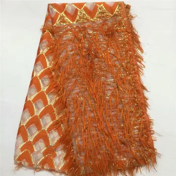 

New Brocade Lace Fabric High Quality Latest Sequins African Lace Fabric Wedding French Tulle Lace Fabric Nigerican Wedding