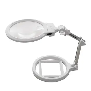 

Foldable 5X Magnifying Glass Multi-functional Flexible Desktop Embroidery Reading Loupe Magnifier