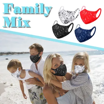 

4pcs Casks Are Stylish With 2 Adults + 2 Children Reusable Washable Masks Washable Mouth Cover Cloth Mouth Reuseable Mondmaskers