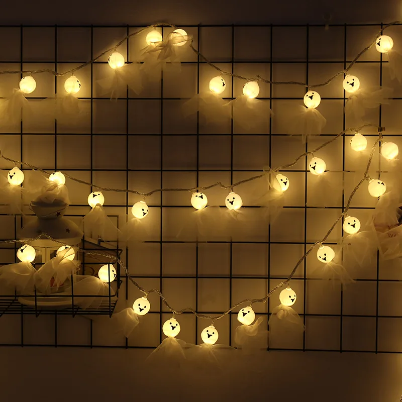 Светодиодный Сказочный светильник на батарейках s, солнечный кукольный светильник на День святого Валентина, гирлянда на Хэллоуин, рождественские украшения для дома и улицы - Испускаемый цвет: Warm White Light