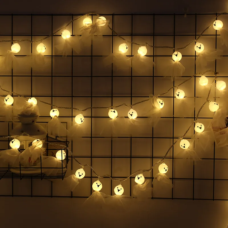 Warm White Light Светодиодный Сказочный светильник на батарейках s, солнечный кукольный светильник на День святого Валентина, гирлянда на Хэллоуин, рождественские украшения для дома и улицы - Испускаемый цвет: Warm White Light