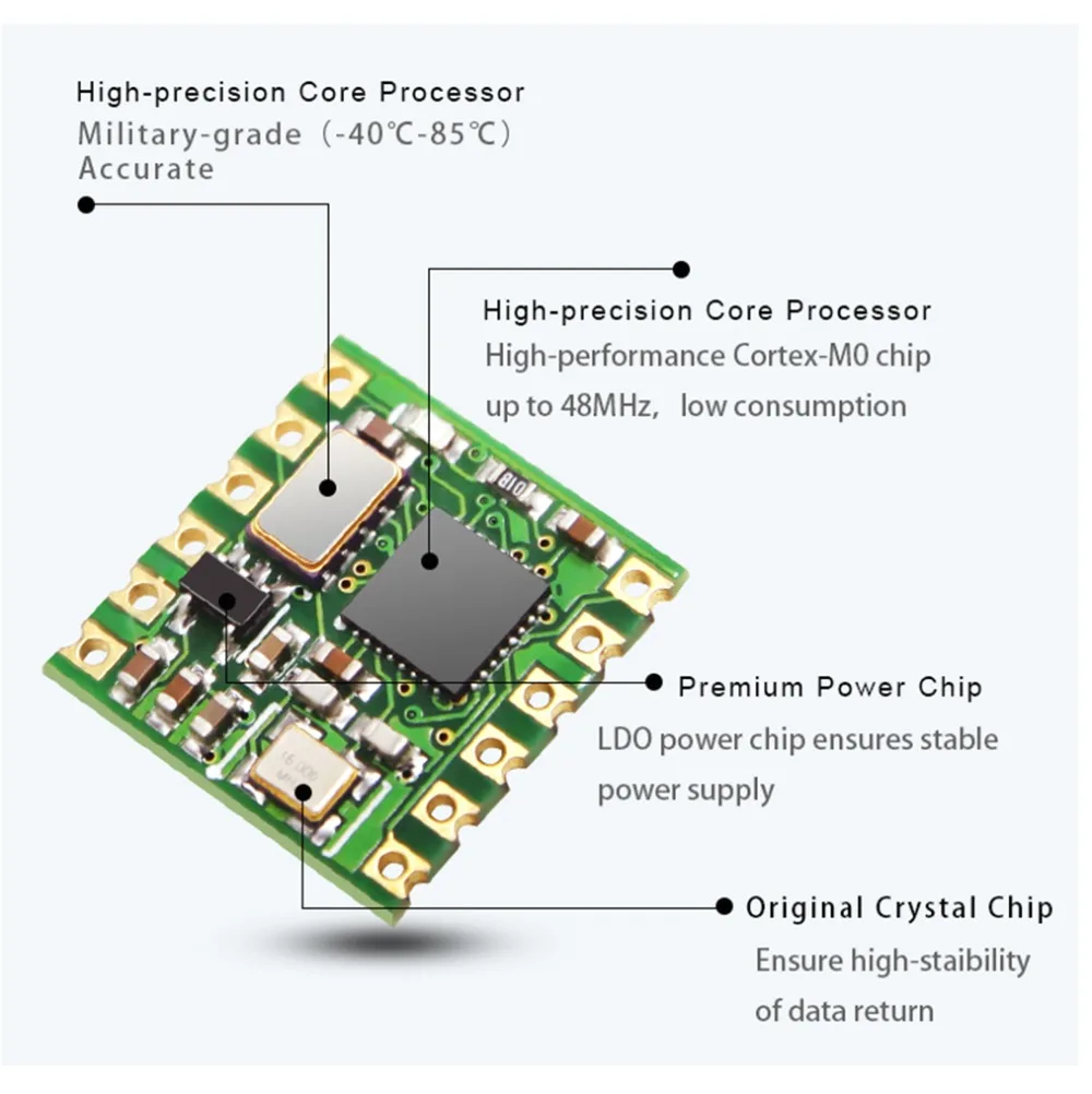 Inclinometro MEMS HWT101 Di Grado Militare – Giroscopio A Cristallo Per Misura Angolo Z, Adatto Per Robotica