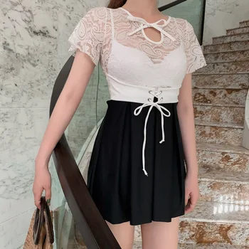 

Swimsuits Woman 2019 One Piece Plus Size Swimsuit Sports Women's Beach Bathing Suits Red Sexy Slim Underwire Push Up Cover Split