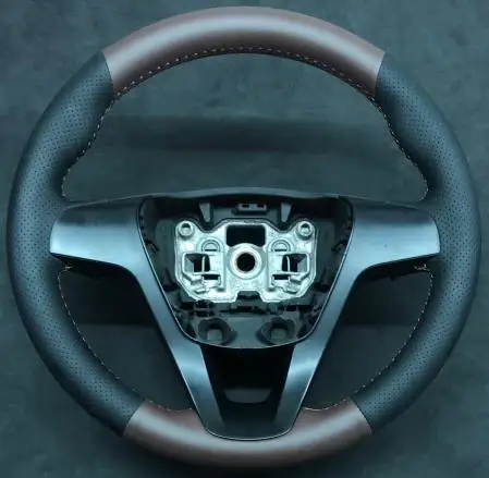 Оплетка на руль для Lada Vesta Xray- кожаный чехол на руль для автомобиля - Название цвета: Same like picture