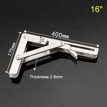 

Economical 2pcs Stainless Steel Folding Stand Table Bracket Shelf Bench 200kg Load Heavy ds99