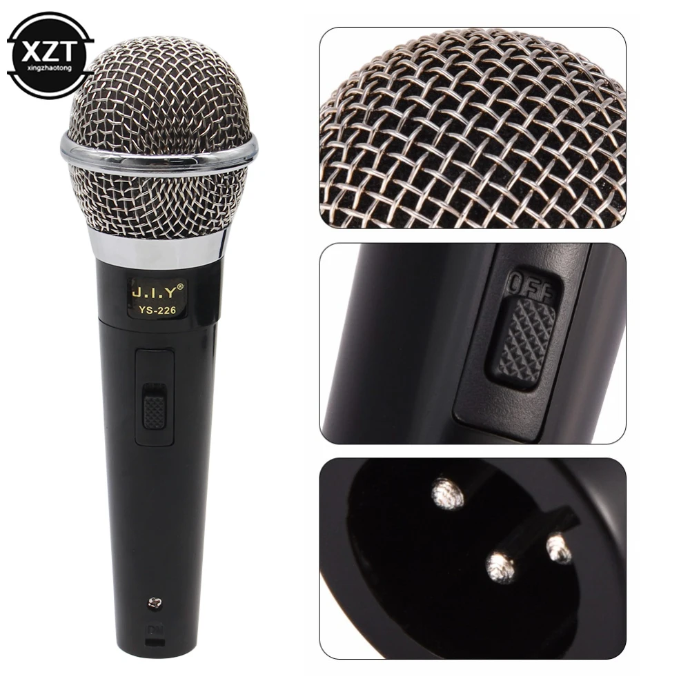 Karaoke Microphone Handheld Professional Wired Dynamic Microphone Clear Voice Mic for Karaoke Part Vocal Music Performance hot g