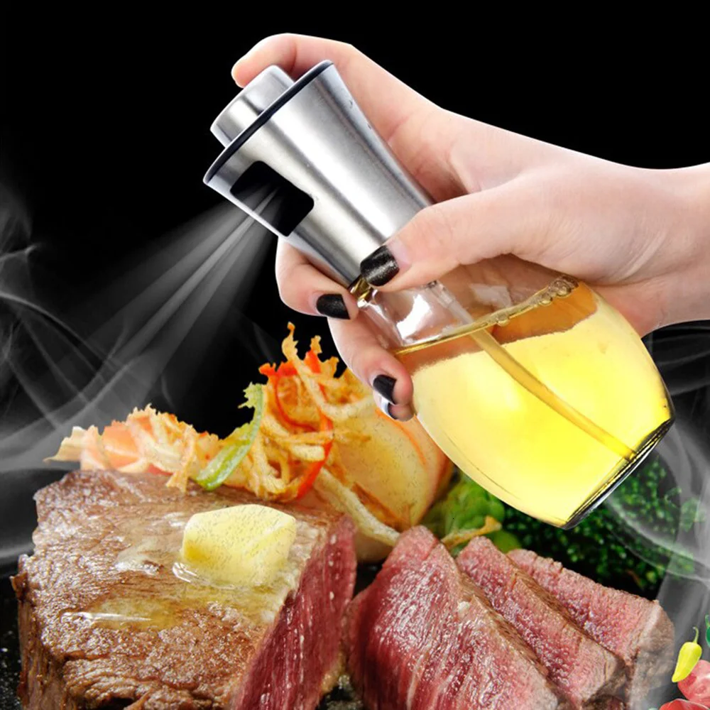 

Glass Cruet Olive Oil Bottle 200ml Wine Condiment Storage Bottle Kitchen Cooking Tools Organizer lLemon juice Seasoning bottle