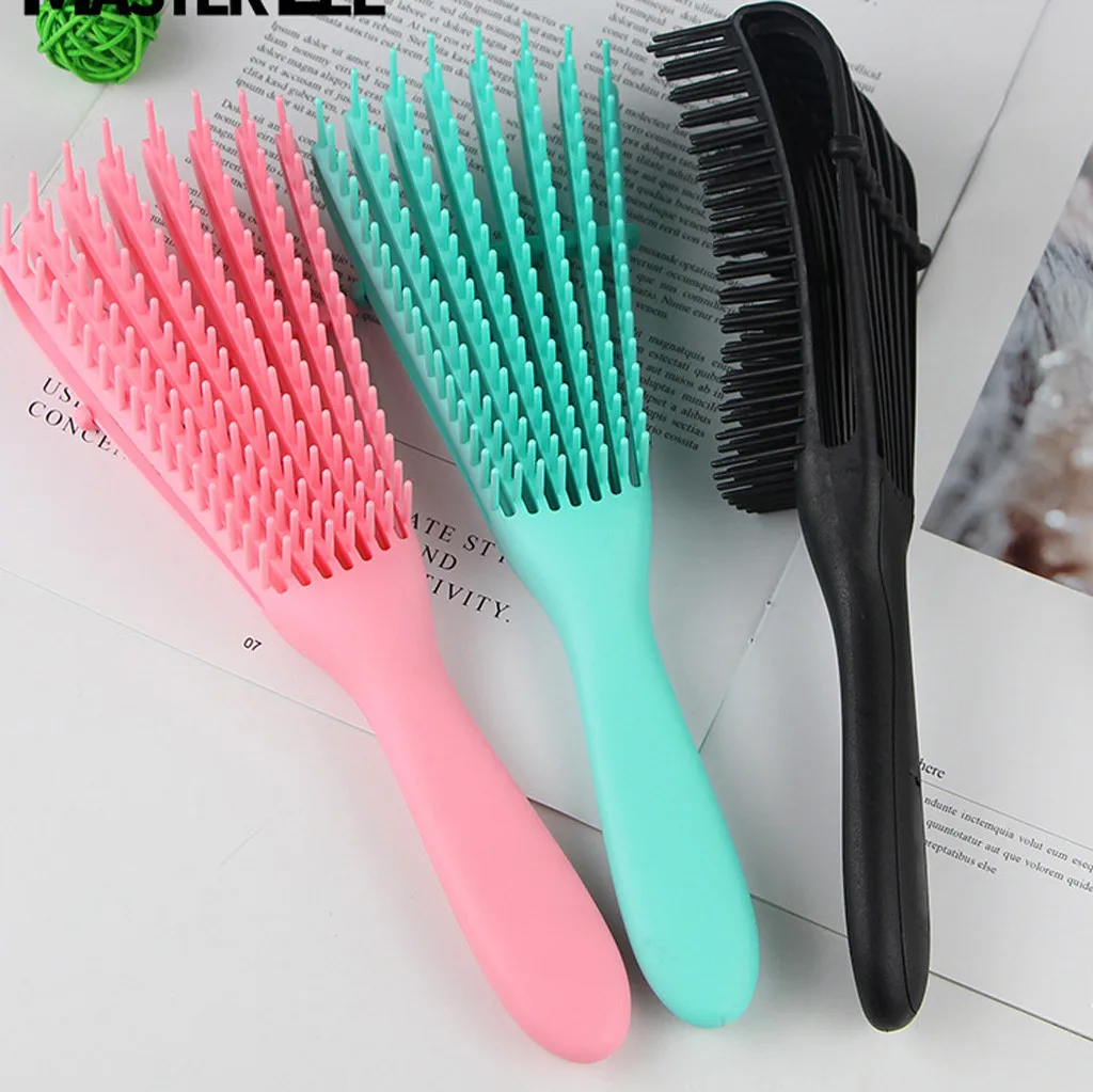 New Scalp Massage Comb Hair Brush Women Detangle Hairbrush Anti-tie Knot Comb CombRelease Head Physician Steel Ball Comb