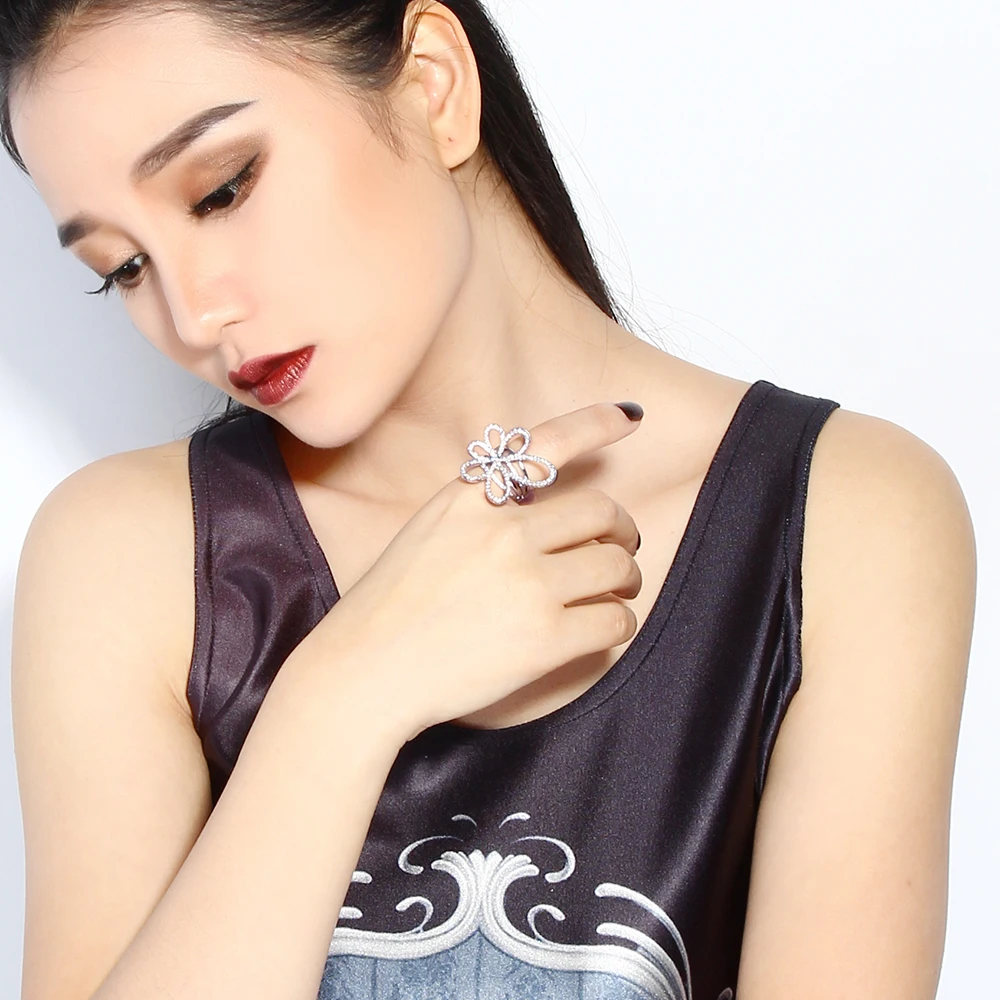 mircro pave zircon ring