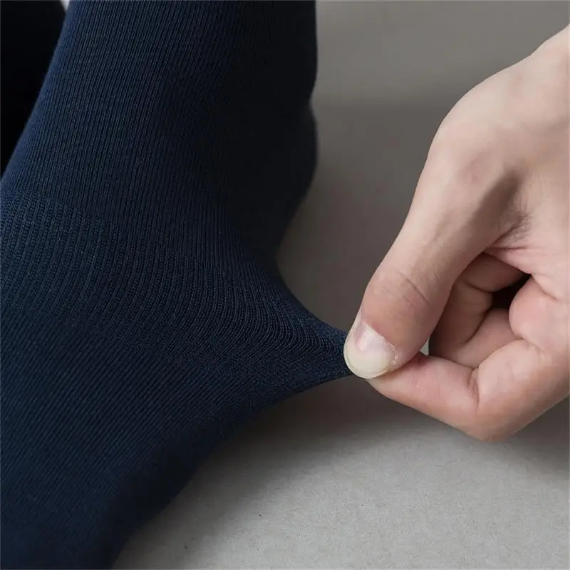 5 pairs/lot Man Socks Cotton High Quality Modal Cotton Leisure Business Soft Breathable white Black Long socks Summer