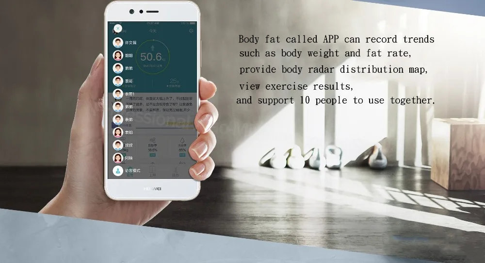 huawei умные весы с определением жира в организме электронный Вес весы с анализатором жира точный мониторинг Вес уровень жира приложение BMI монитор Анализатор