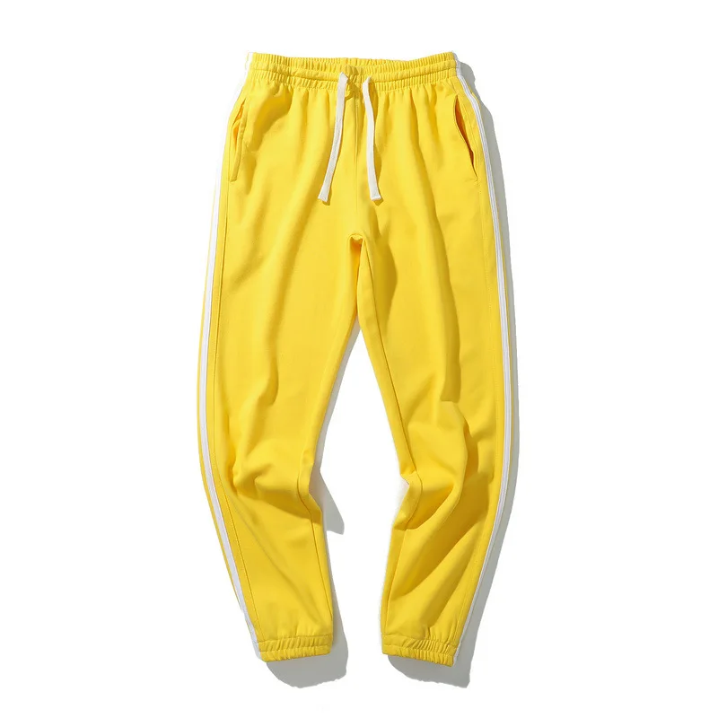 Бренд High Street Tide, мужские Всесезонные брюки с боковыми полосками, классические ретро спортивные штаны для мужчин и женщин