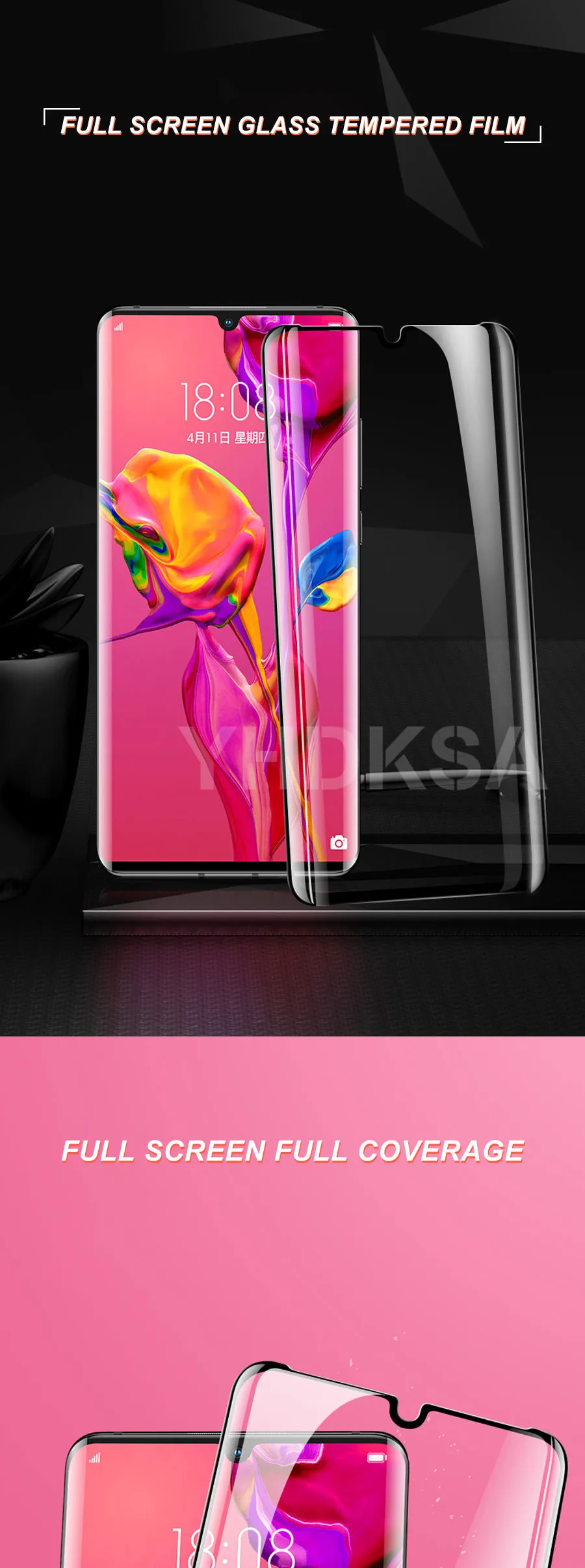 9D полное покрытие из закаленного стекла для huawei P30 P20 Pro защита экрана huawei P30 P20 P10 Lite Plus P умная Защитная стеклянная пленка