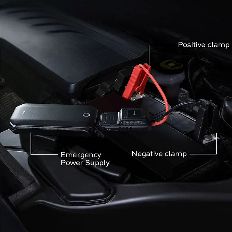  Baseus Super Power Car Jump Starter Power Bank 800A Portable Car Battery Booster Charger 12V Starti