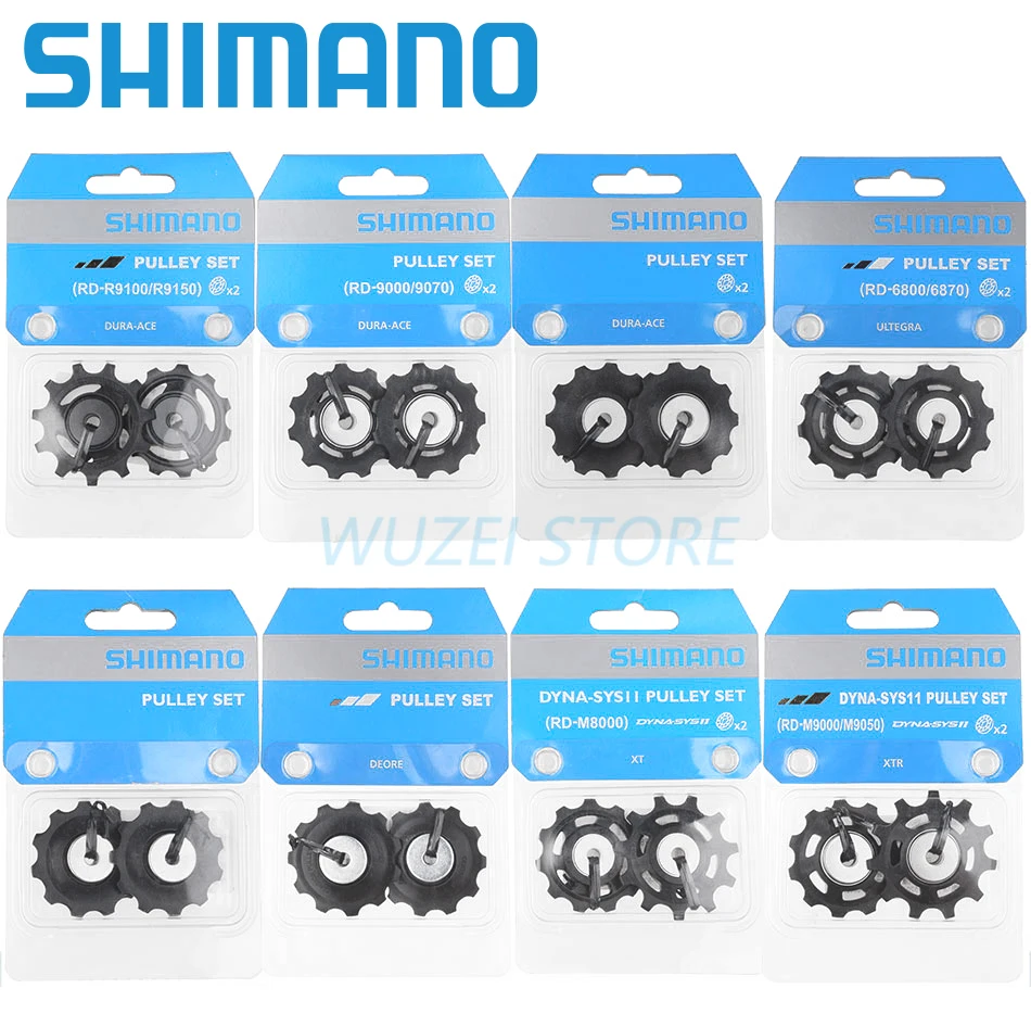 

Shimano 11T Bike Pulley set Rear Derailleur Guide Roller RD-5700/T6000/6800/6870/7900/R9000/R9070/R9100/M8000/M663//M9000/M9050