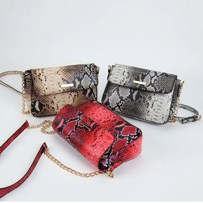  FUNMARDI Brand Snake Designer Women Bag Chain Strap Shoulder Bags Small Crossbody Bags For Women PU - 32922832975