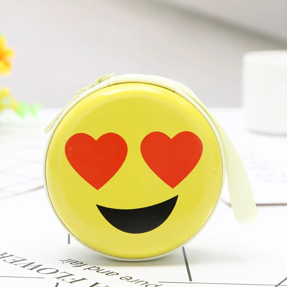 

Sleeper #P501 2019 FASHION Mini Coin Cute Round Headset Purse Wallet Pouch Bag yellow color cute gifts for kid Free Shipping