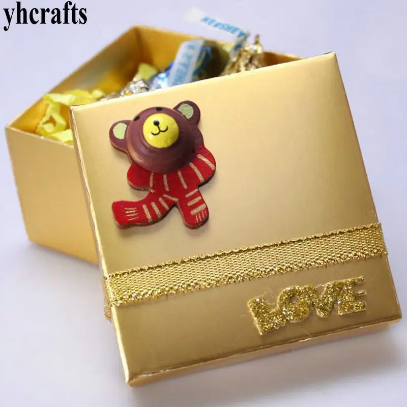 

100PCS/LOT.Wood brown bear stickers,Kids toys,scrapbooking kit,Early educational DIY.Kindergarten crafts.Classic toys.Wholesale