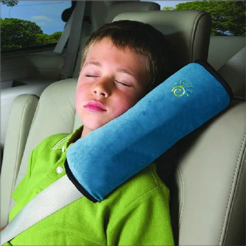 Подушка для ребенка Авто безопасности сиденья плеча защита для ремня безопасности ребенка ремень микро-замша ткань ремень безопасности для собак Подушка J0120