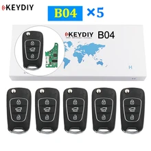 5 шт./лот B04 Универсальный 3 кнопки дистанционного управления для KD900 KD900+ URG200 KD-X2 Mini KD b-серия дистанционного ключа автомобиля YH стиль