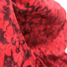 100% Viscose 2021 Autumn Winter Leopard Print Print Long Sleeve Sling Dress Red Floral Long Dress for Woman