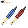 3PCS 3.5mm Stereo 3 Pole Male Jack +Tail Plug clamps for DIY Headset Earphone or Used for Repair Earphone ► Photo 1/6